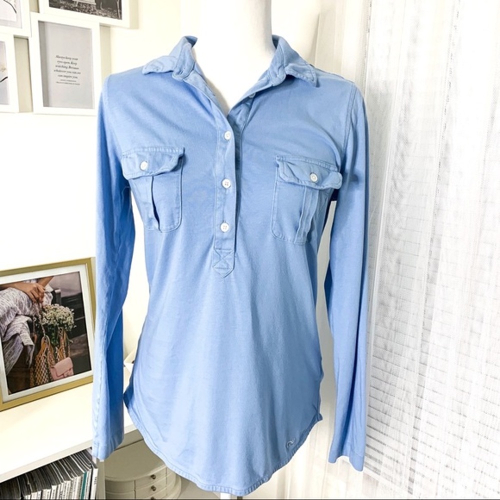 Vineyard Vines Long Sleeve Double Pocket Pullover